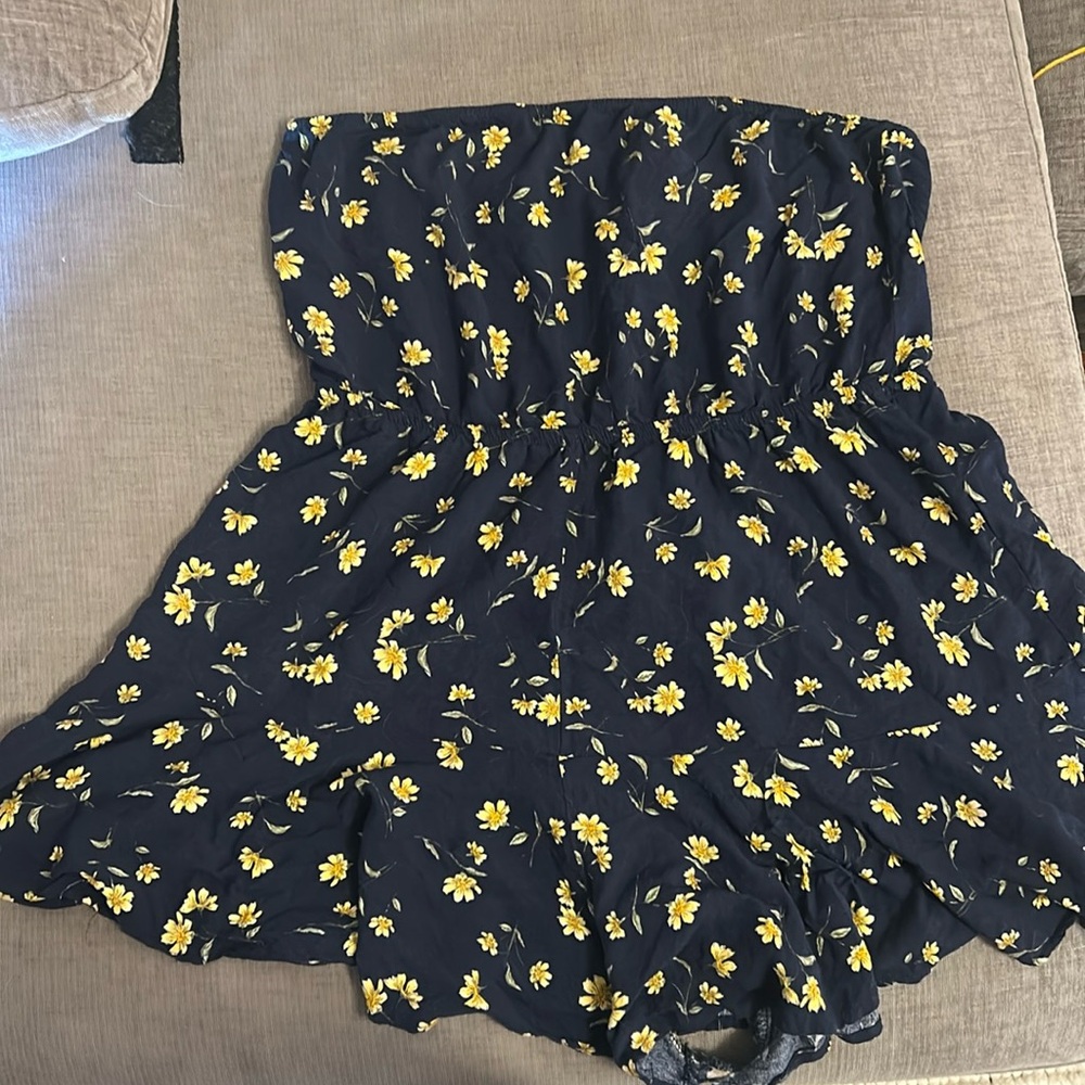 strapless romper